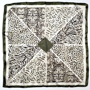 Women's Fashion ITALY SYMPHONY SCARF Tiger Cheetah Zebra Snake SQUARE 20 x 20